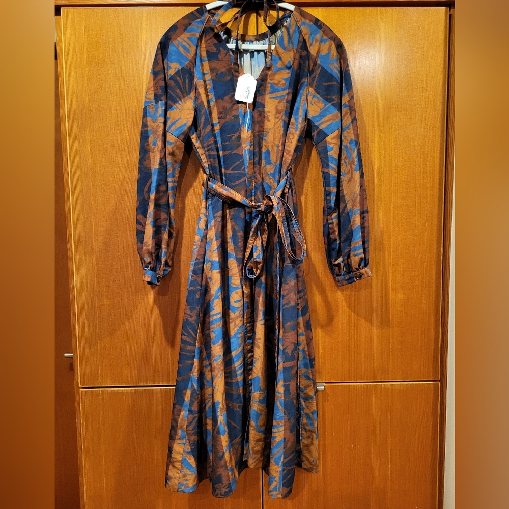 Eudon Choi Tie Waisted Printed Midi - Picture 5 of 9